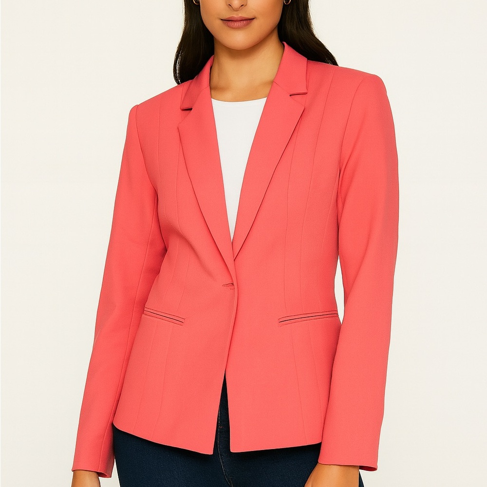 Kasper Vibrant Coral Blazer 😍😍
